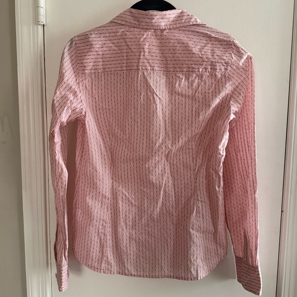 J. Crew Pink Patterned Button Down Shirt Size 2 - Picture 2 of 3